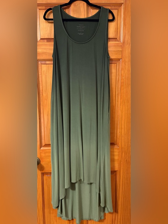 torrid Dresses & Skirts - Torrid Super Soft High Low Green Ombré Swing Dress, 2X